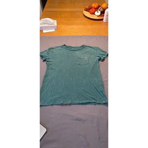 American Eagle Green Short Sleeve T-Shirt-S